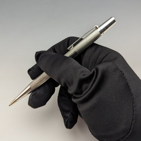 1950 British Vintage Yard O Red Sterling Silver Propelled Pencil with Paper Box and Genuine Refill